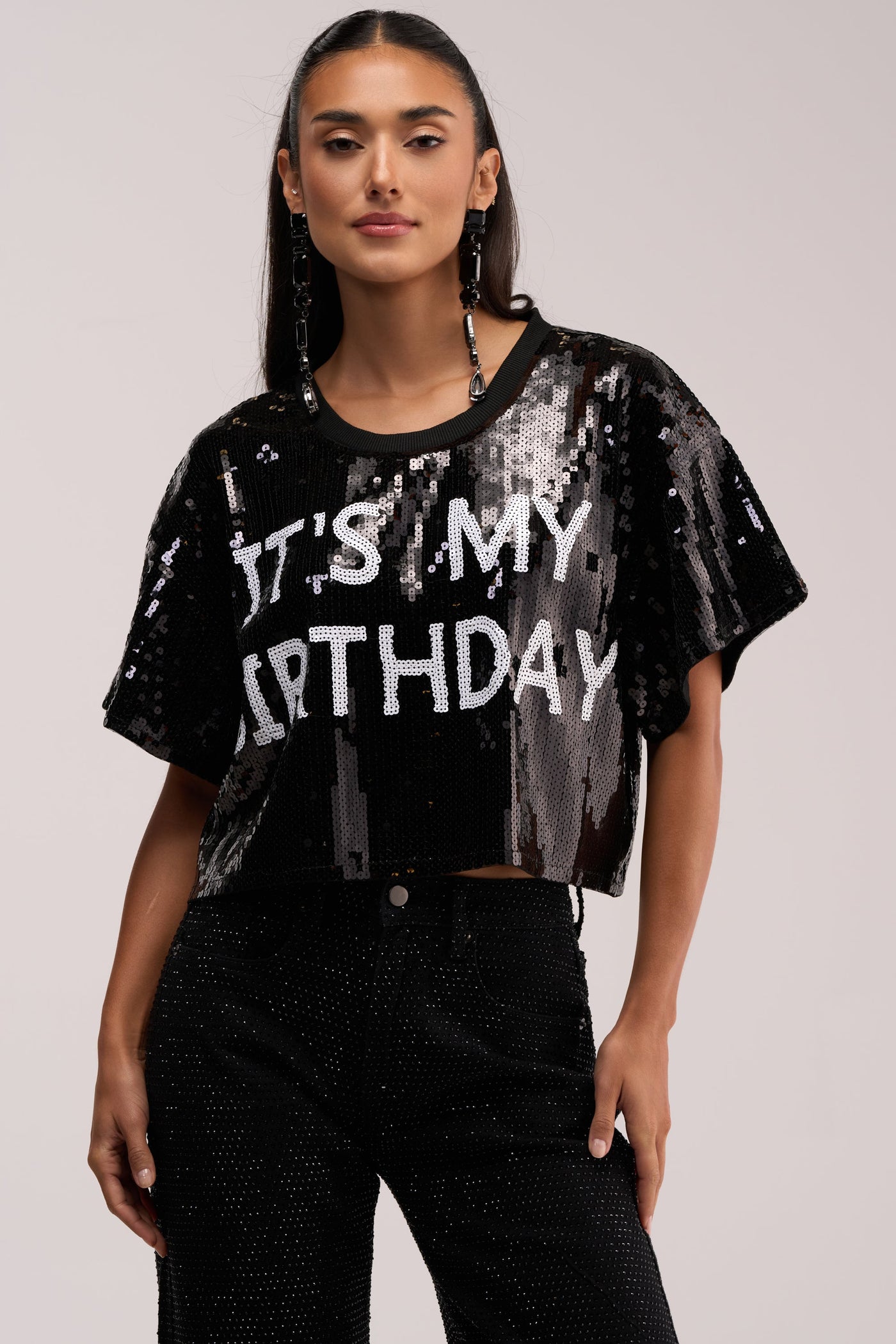 IT'S MY BIRTHDAY SEQUIN T-SHIRT