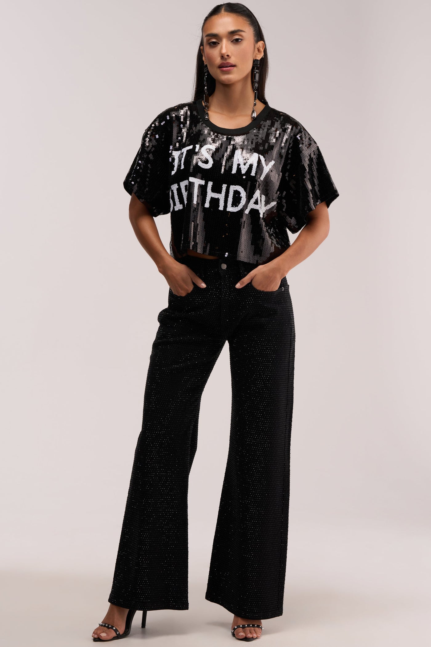 IT'S MY BIRTHDAY SEQUIN T-SHIRT