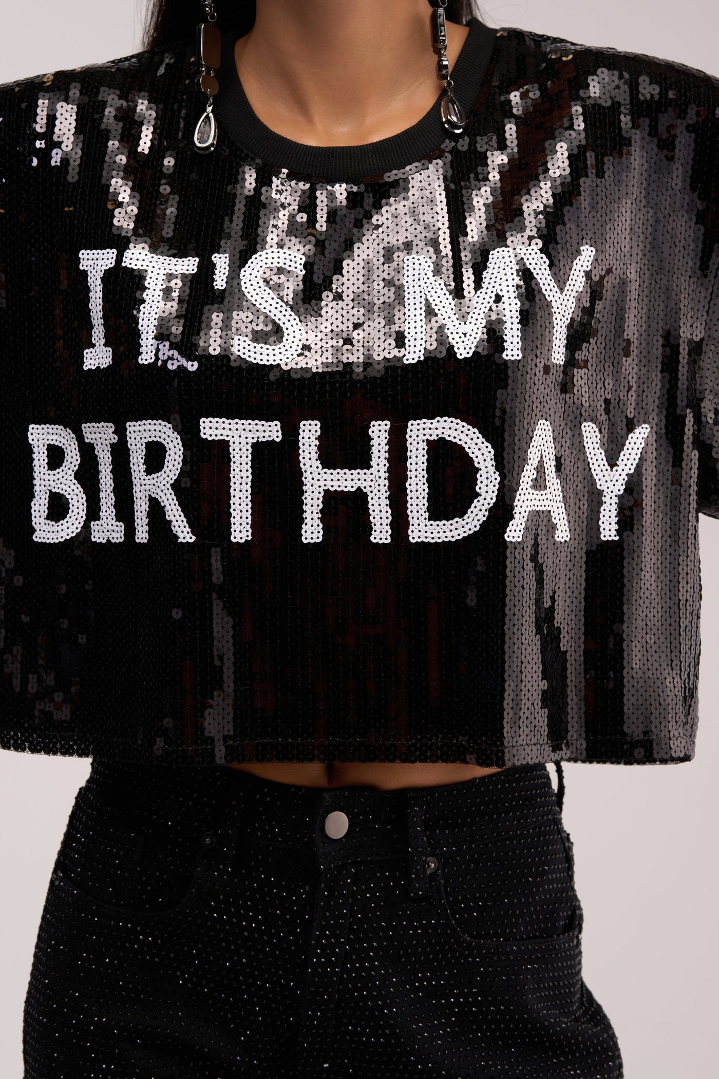 IT'S MY BIRTHDAY SEQUIN T-SHIRT